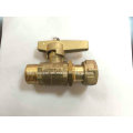 Customized Quality Brass Forged Straight Ball Valve (IC-1005C)